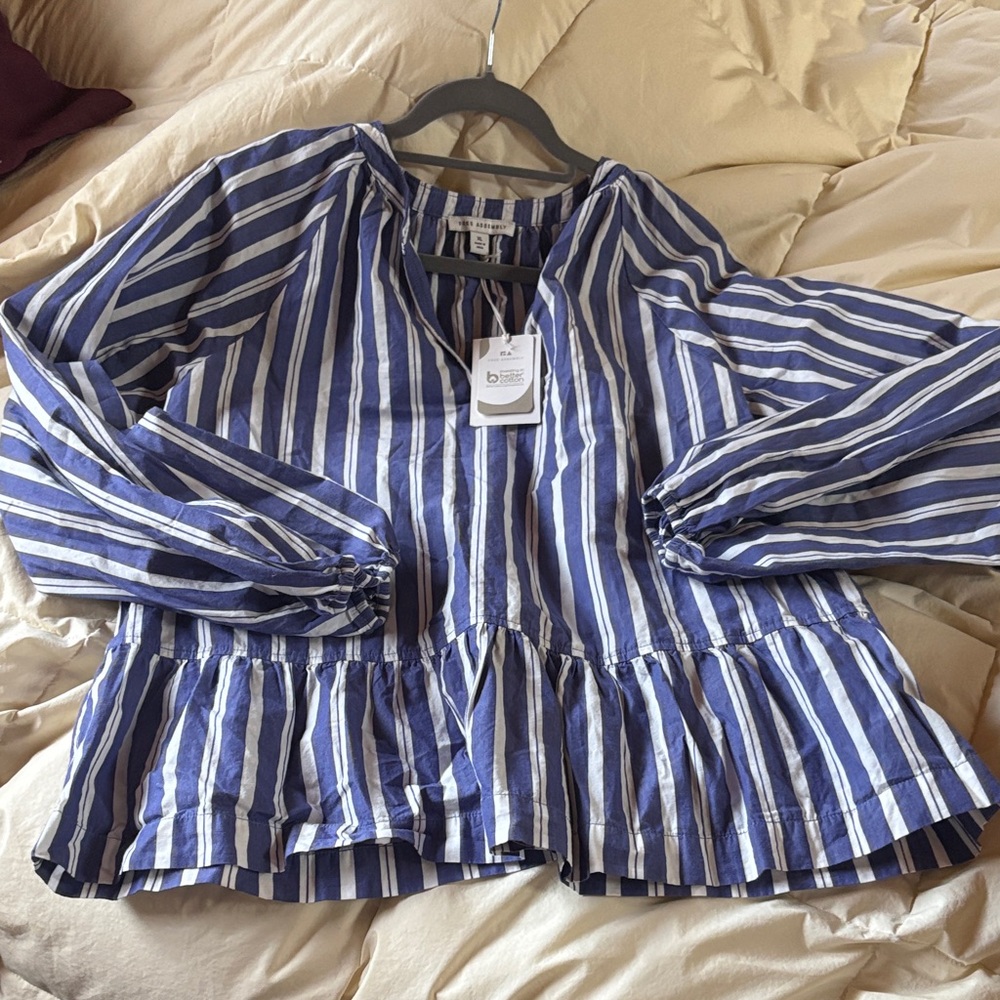 Free Assembly Striped Top
